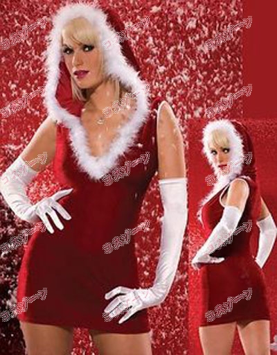 SEXYクリスマスサンタクロースVネックワンピース SEXYクリスマスサンタクロースVネックワンピース