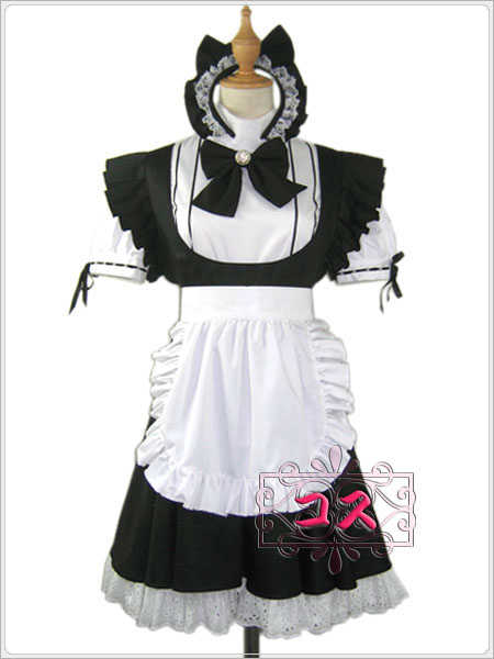 【激安コスプレ衣装】ヴィクトリアンメイド服黒コスプレ衣装!!! 【激安コスプレ衣装】ヴィクトリアンメイド服黒コスプレ衣装!!!