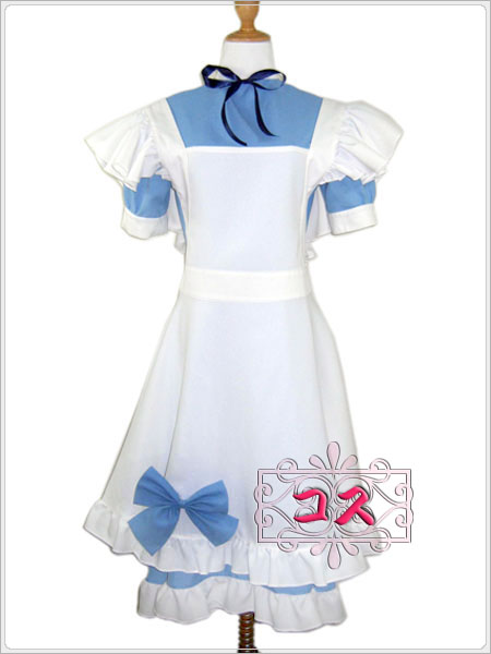 【激安コスプレ衣装】ゴスロリ リボン付きメイド服セット!!! 【激安コスプレ衣装】ゴスロリ リボン付きメイド服セット!!!