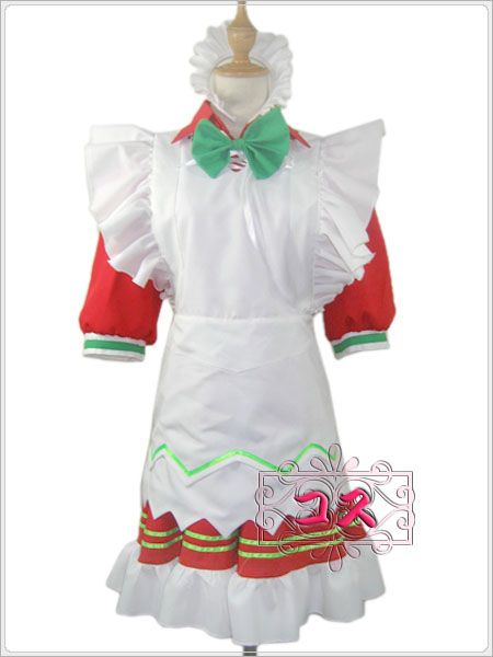【激安コスプレ衣装】ゴスロリ リボン付きメイド服セット!!! 【激安コスプレ衣装】ゴスロリ リボン付きメイド服セット!!!